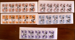 RUSSIE - Ex URSS 25 Valeurs PAPILLONS Et FLEURS NEUF ** Emis En 1996. Serie Neuve Sans Charniere. (MNH) - Butterflies