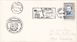 R51920- ROMANIAN STATE ANNIVERSARY, SPECIAL POSTMARK ON COVER, 1988, ROMANIA - Lettres & Documents