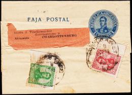 FAJA POSTAL 1 Centavo + 3+5 Centavos CHARLOTTENBURG.   (Michel: ) - JF108933 - Postal Stationery