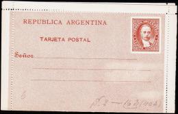 REPUBLICA ARGENTINA TARJETA POSTAL QUATRO CENTAVOS. (Michel: ) - JF108949 - Interi Postali