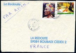 Devant De Lettre Commerciale - Cachet De PIRAE / TAHITI - Storia Postale