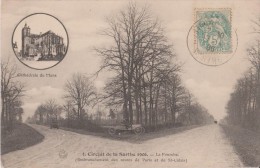 CIRCUIT De La SARTHE 1906 - La Fourche ( Embranchement Des Routes De Paris Et De St Calais )  Cathédrale En Médaillon. - Ohne Zuordnung