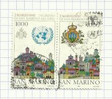 Saint-Marin N°1311, 1312 Côte 3 Euros - Usati