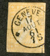 3459  Swiss 1858/62   Mi.#16 IIBym (o) Zum.#25G  Scott #39  Cat. 65.€ -Offers Welcome!- - Gebraucht