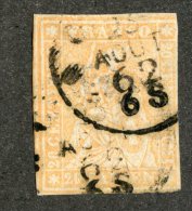 3463  Swiss 1858/62   Mi.#16 IIBym (o) Zum.#25G  Scott #39b  Cat. 65.€ -Offers Welcome!- - Gebruikt