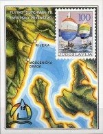 Flying Dutchman Europa-Meisterschaft Segeln Jugoslawien Block 28 ** 4€ EM 1986 Bloque Hb Bloc Ms Map Sheet Bf Jugoslavia - Blocks & Sheetlets