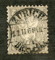 3470  Swiss 1862   Mi.#20 (o) Zum.#28  Scott #41  Cat. 4.€ -Offers Welcome!- - Used Stamps