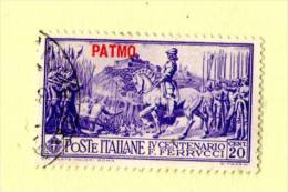 EGEO : PATMO - F.sco Ferrucci  20 Cent.  Usato  Emesso Il  20.10.1930  Sassone N° 12 - Aegean (Patmo)