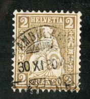 3475  Swiss 1867   Mi.#29 (o) Zum.#37  Scott #52  Cat. 2.€ -Offers Welcome!- - Used Stamps