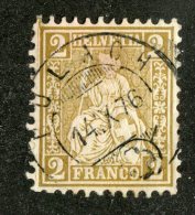 3478  Swiss 1867   Mi.#29 (o) Zum.#37  Scott #52  Cat. 2.€ -Offers Welcome!- - Used Stamps