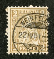 3479  Swiss 1867   Mi.#29 (o) Zum.#37  Scott #52  Cat. 2.€ -Offers Welcome!- - Used Stamps