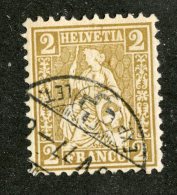 3486  Swiss 1867   Mi.#29 (o) Zum.#37  Scott #52  Cat. 2.€ -Offers Welcome!- - Used Stamps