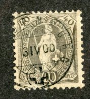 3491  Swiss 1894   Mi.#61YC (o) Zum.#69D  Scott #84a  Cat. 10.€ -Offers Welcome!- - Gebruikt