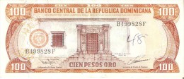 BILLETE DE REP. DOMINICANA DE 100 PESOS ORO DEL AÑO 1993 SERIE B (BANKNOTE) - Dominikanische Rep.