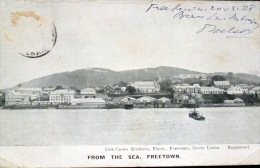 SIERRA LEONE FREETOWN FROM THE SEA TIMBRE EN LEVE - Sierra Leone