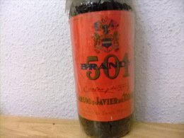 BRANDY 501 ETIQUETA ROJA VINTAGE Año 1977 Un Litro - Spirits