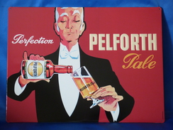 Plaque Métal "PELFORTH" Bière. - Placas En Aluminio (desde 1961)