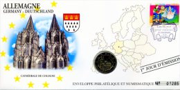 ENVELOPPE  1er JOUR + 2 EUROS 2011  !!!! - Deutschland