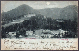 0140 Alte Mondschein Ansichtskarte - Semmering Hotel 1898  - Weidlingau Hadersdorf Berlin - Semmering