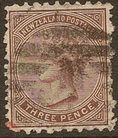 NZ 1874 3d FSF P10x12.5 SG 161 U #KK53 - Gebruikt