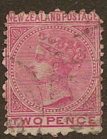 NZ 1874 2d FSF P10x12.5 Compound SG 160 U #KK45 - Oblitérés