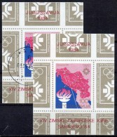 Feuer Winter-Olympiade Sarajevo 1984 Jugoslawien Block 25 **/o 7€ Landkarte Bloque Hb Sport Bloc M/s Sheet Bf Yugoslavia - Used Stamps