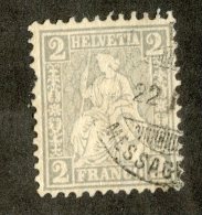 3656   Swiss 1862   Mi.#20a (o)   Scott #41  Cat. 4.€ -Offers Welcome!- - Used Stamps