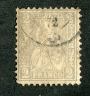 3657   Swiss 1862   Mi.#20c (o)   Scott #41  Cat. 5.€ -Offers Welcome!- - Oblitérés