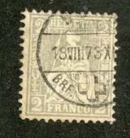 3660   Swiss 1862   Mi.#20 (o)   Scott #41  Cat. 5.€ -Offers Welcome!- - Oblitérés