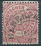 1869 GERMANIA DEL NORD ANTICHI STATI USATO 1 G - G4 - Oblitérés