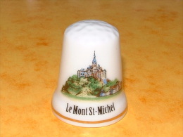 Dé à Coudre En Porcelaine - Le Mont St-Michel - E16 - Thimbles