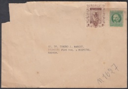1917-H-115 CUBA. REPUBLICA. 1930. 1c.PATRIOTAS. SOBRE VIÑETA 1c FEDERACION MEDICA CUBANA. FONDO BENEFICENCIA. - Brieven En Documenten