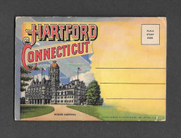HARTFORD - CONNECTICUT - SOUVENIR FOLDER OF HARTFORD - CARNET SOUVENIR - 18 PHOTOS - Hartford