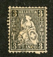 3718   Swiss 1862/81   Mi.#21 (o)  Scott #42  Cat. 130.€ -Offers Welcome!- - Used Stamps