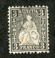 3719   Swiss 1862/81   Mi.#21 (o)  Scott #42  Cat. 130.€ -Offers Welcome!- - Used Stamps