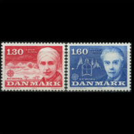 DENMARK 1980 - Scott# 664-5 Europa-Persons Set Of 2 MNH (XC928) - Unused Stamps