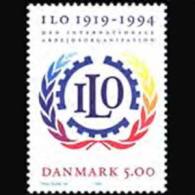 DENMARK 1994 - Scott# 1011 ILO 75th. Set Of 1 MNH (XG146) - Unused Stamps