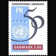 DENMARK 1995 - Scott# 1021 UN 50th. Set Of 1 MNH (XF245) - Unused Stamps