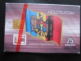 First Issued Chip Phonecard,75 Impulsuri,mint In Blister - Moldova