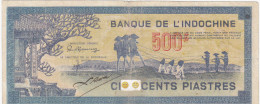 Banque De L'Indochine - 500 Piastres - 1944 - Indochina
