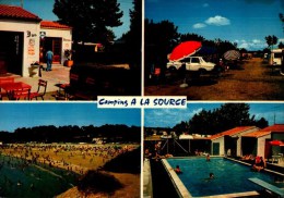 17-VAUX SUR MER..CAMPING A LA SOURCE..4 VUES....CPM ANIMEE - Vaux-sur-Mer