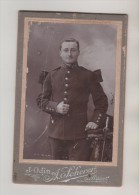 MILITARIA  PHOTO ANCIENNE D UN SOLDAT DU 134EME...... - PHOTOGRAPHIE D ART ODIN SCHERER MACON - VOIR LES SCANNERS - Uniformen