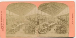 Photographie XIXème Vue Stéréoscopique Exposition Universelle De 1878 Galerie Des Machines Photographe Neurdein - Photos Stéréoscopiques