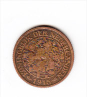 PAYS BAS KM 152 1 Ct 1915. (5AP21) - 1 Cent