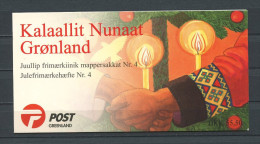 GROENLAND 1999 Carnet  N° C322 ** Complet Neuf  = MNH Superbe  Cote 27,50 € Noël Christmas Bougies Mains Voeux Arbres - Carnets