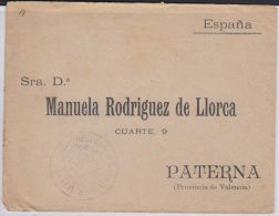 1898-H-29 CUBA ESPAÑA SPAIN. FRANQUICIA MILITAR REGIMIENTO ARTILLERIA DE TETUAN A VALENCIA. INDEPENDENCE WAR. - Prephilately