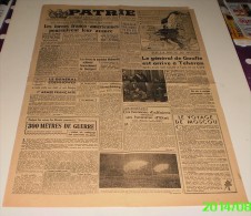 Journal Patrie (journal Des Combattants Français) Du 29 Novembre 1944, Première Année,n°=16 - Frans