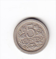 PAYS BAS  KM 137 5 Cts 1908. (5AP33) - 5 Cent