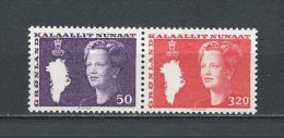 GROENLAND  N° 114a Et 177 **  Se Tenant Neufs = MNH Superbes  Cote 15.25 € Margrethe II Série Courante - Unused Stamps
