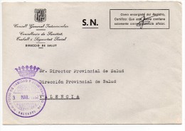 Carta Con Matasello Ministerio De Sanidad Y Seguridad Social  (Baleares) - Franchise Postale